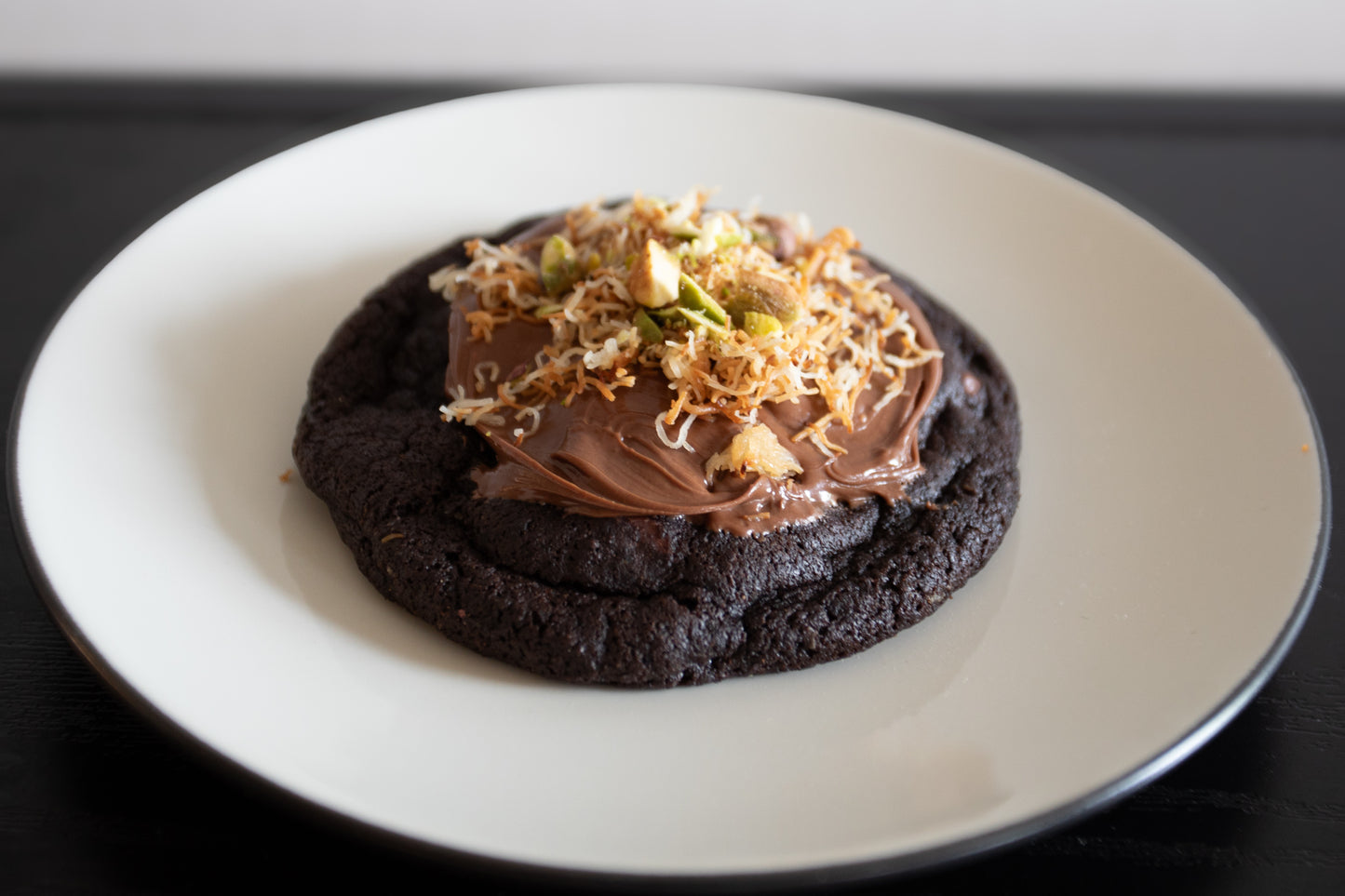 Dubai-Inspired Nutella Stuffed Double Chocolate Chip Cookie
