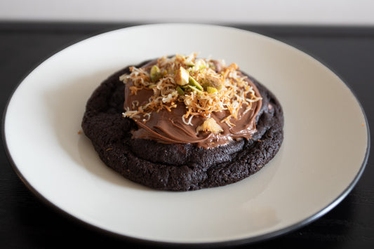 Dubai-Inspired Nutella Stuffed Double Chocolate Chip Cookie