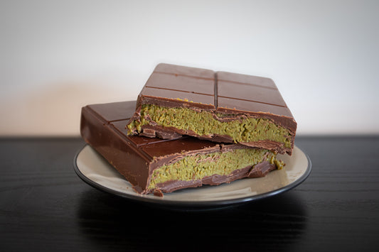 Dubai-Inspired Pistachio Knafeh filled Chocolates