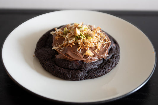 Dubai-Inspired Nutella Stuffed Double Chocolate Chip Cookie