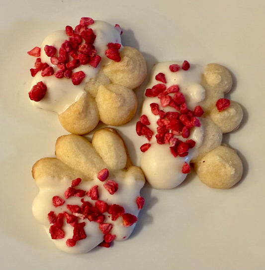 Classic Butter Cookies - White Chocolate Raspberry